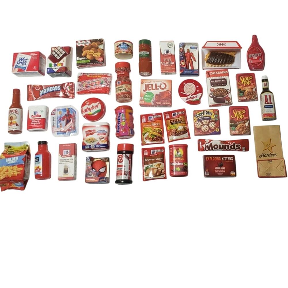 Zuru Mini Brands Lot Of 37 Mixed Series Toys, Food No Duplicates